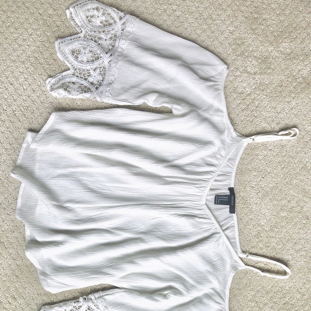 Forever 21 Open Shoulder Boho Blouse